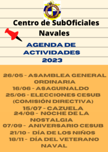 Agenda de actividades 2023